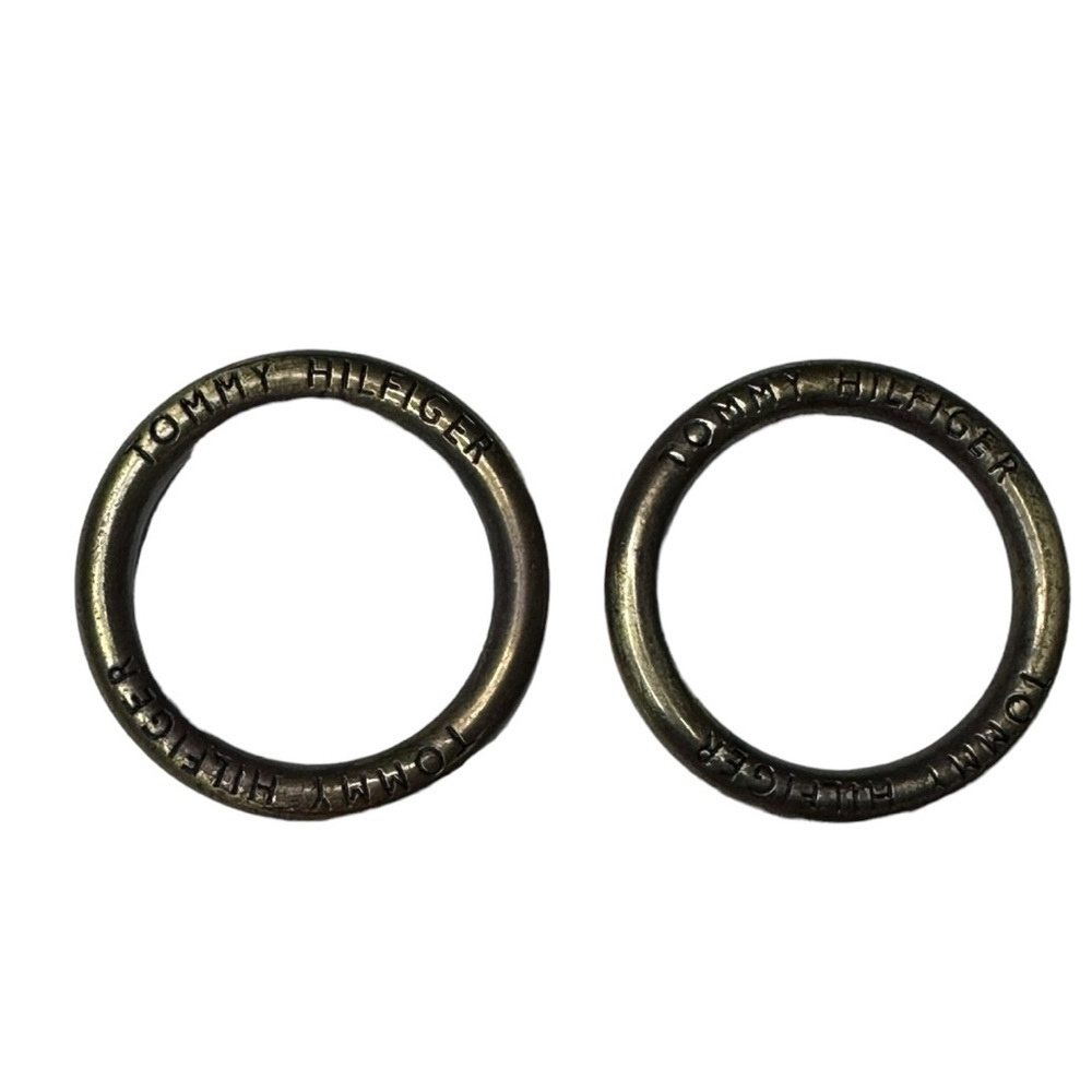 Tommy Hilfiger Antiqued Brass 1 1/2” Carabiner Set of 2